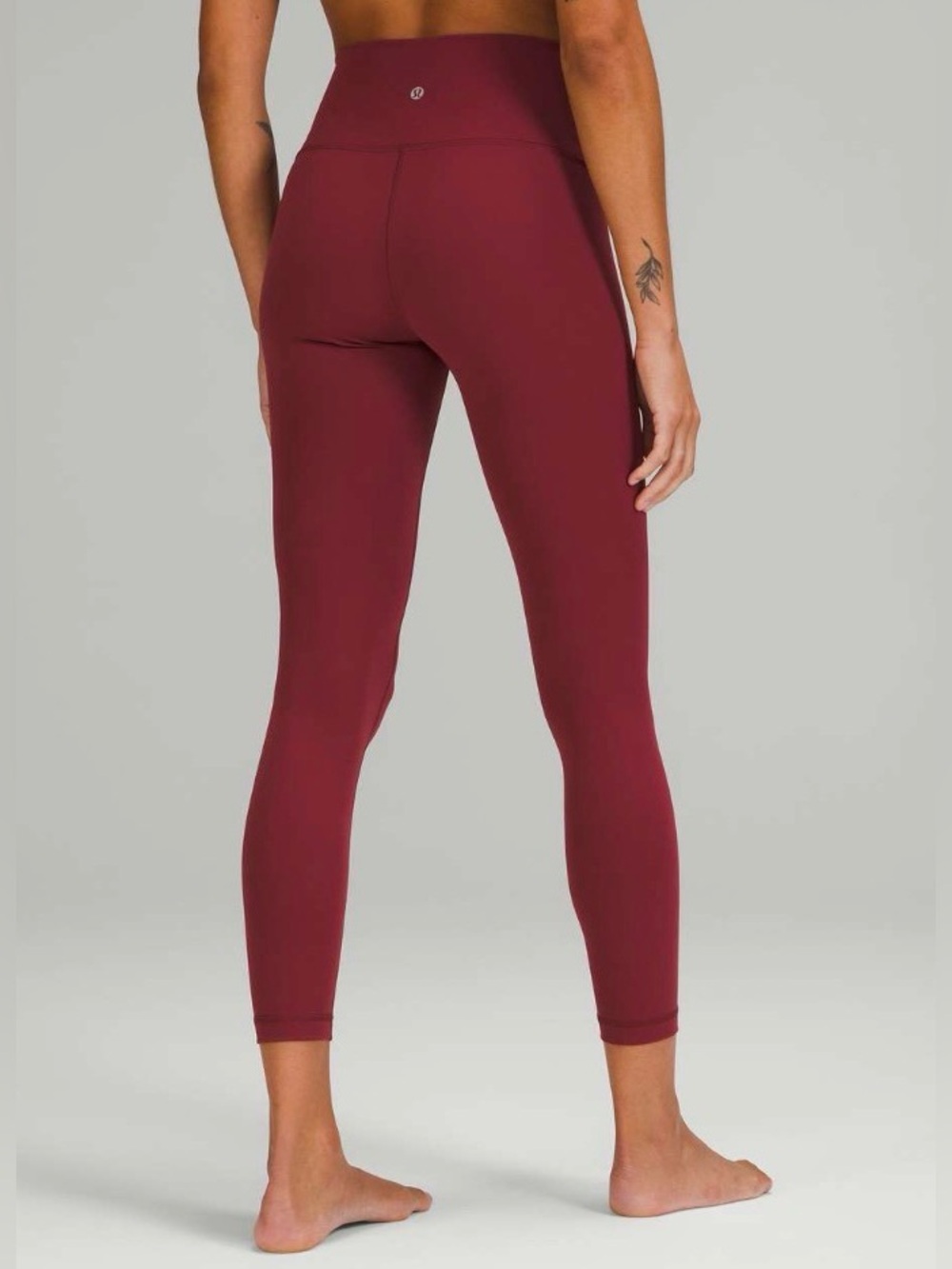 Lululemon Wunder Under Size 8 High Waist Leggings 25" Mulled Wine Burgundy 💎EUC